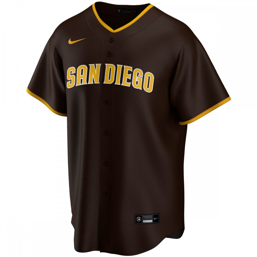 Manny Machado San Diego Padres Alternate Replica Player Jersey - Brown-Pro Kit Vault | Brand New 26/27 Sports Jerseys